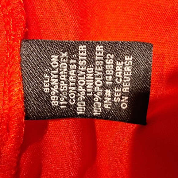 t Torrid Red Lacey Lined Plus Size Dress Size 2X - Picture 4 of 5